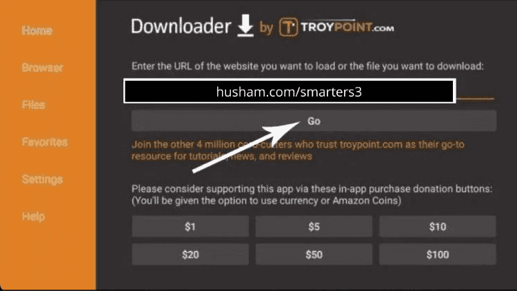 URL de téléchargement